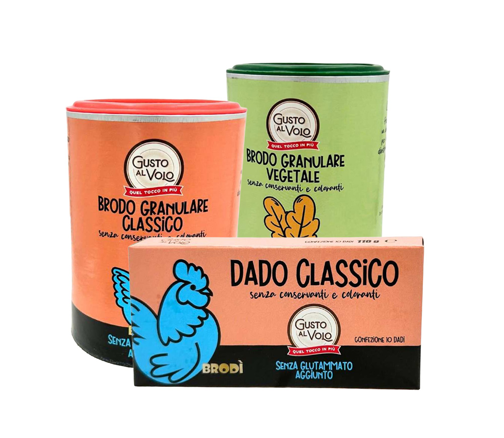 Dadi e brodi Gusto al Volo
