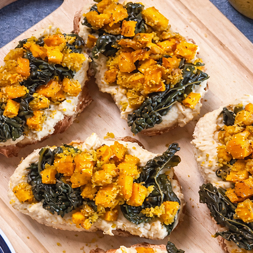 Crostoni con Cavolo e Zucca