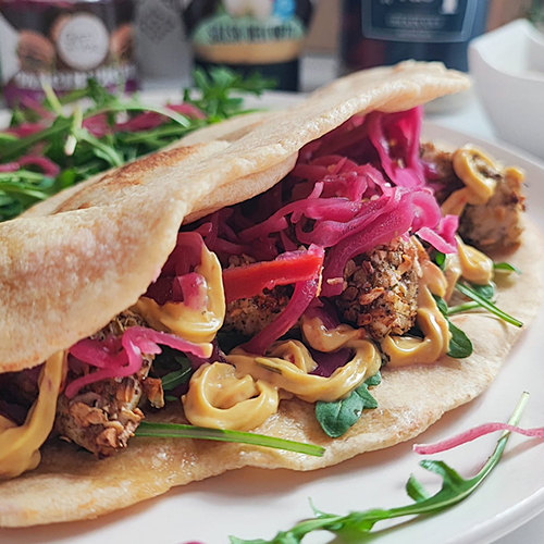 Piadina con pollo impanato